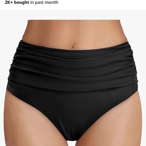 Black High-Waisted Bikini Bottom